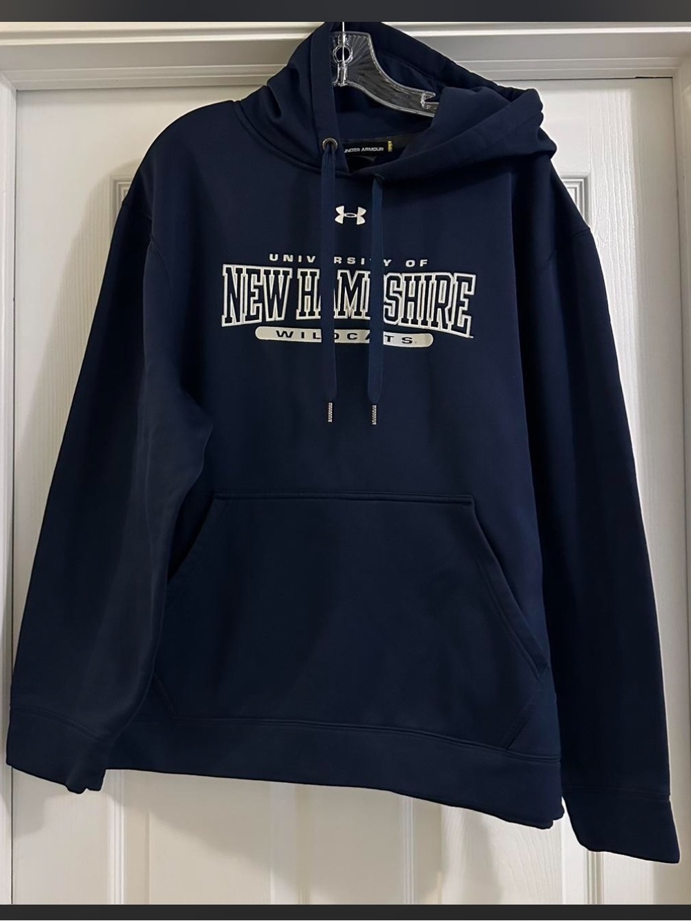 LG Men's Navy Blue University Graphic Pullover Hoodie